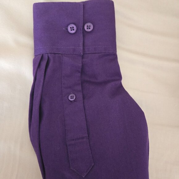 Le Chateau Large Tailored Fit Purple Shirt - Picture 5 of 7